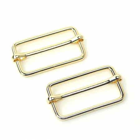 1-1/2 inch Slider Buckles (Set of 2) - Gold