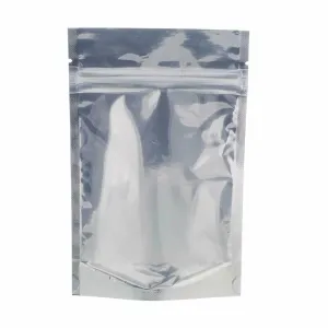 18x26 Reusable Foil Silver Ziplock Bag Full Window