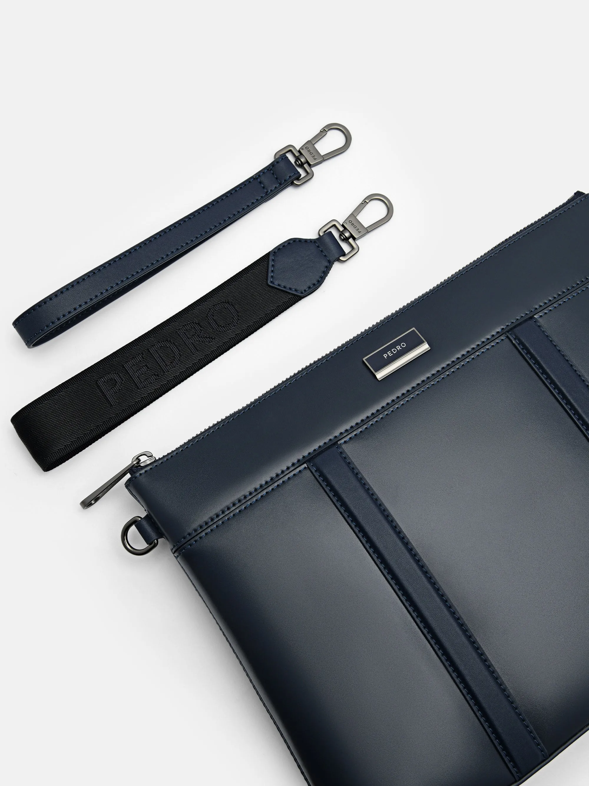 Allen Leather Clutch Bag