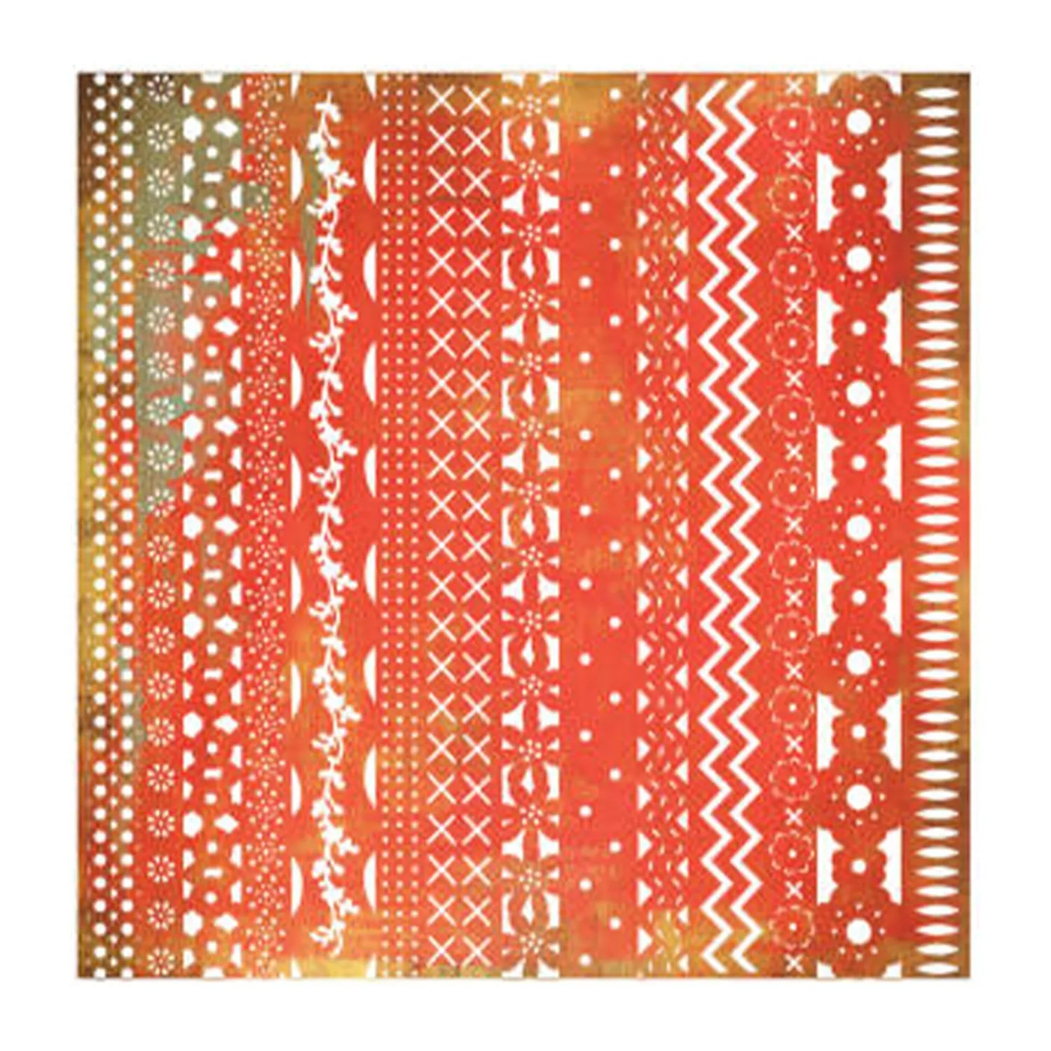 Basicgrey 12"x12" Single Sheet Laser-Cut Doilies - Max & Whiskers - Ribbon