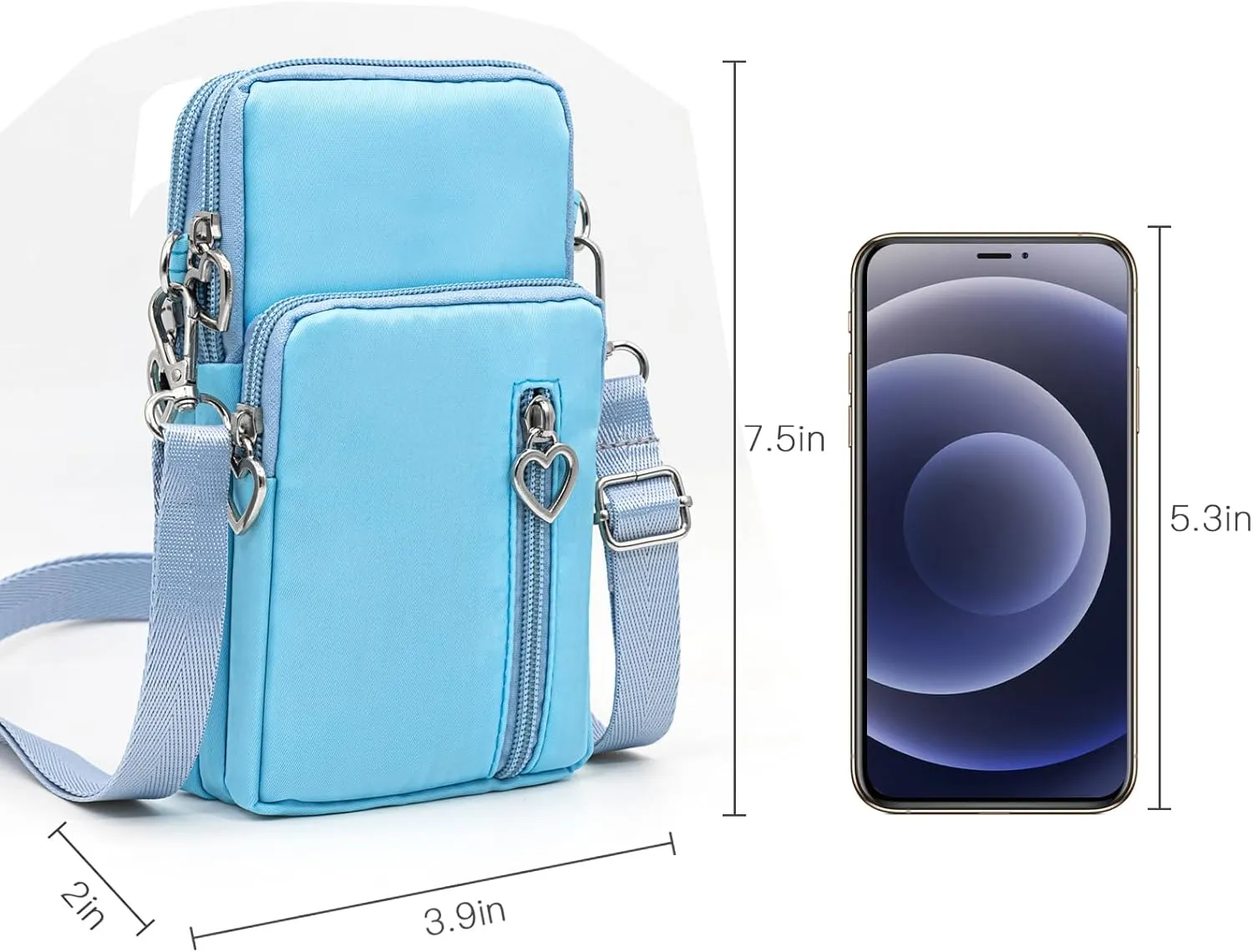 BIAOTIE Lightweight Small Crossbody bags Cell Phone Purses Travel Pouch Shoulder Bag for Women