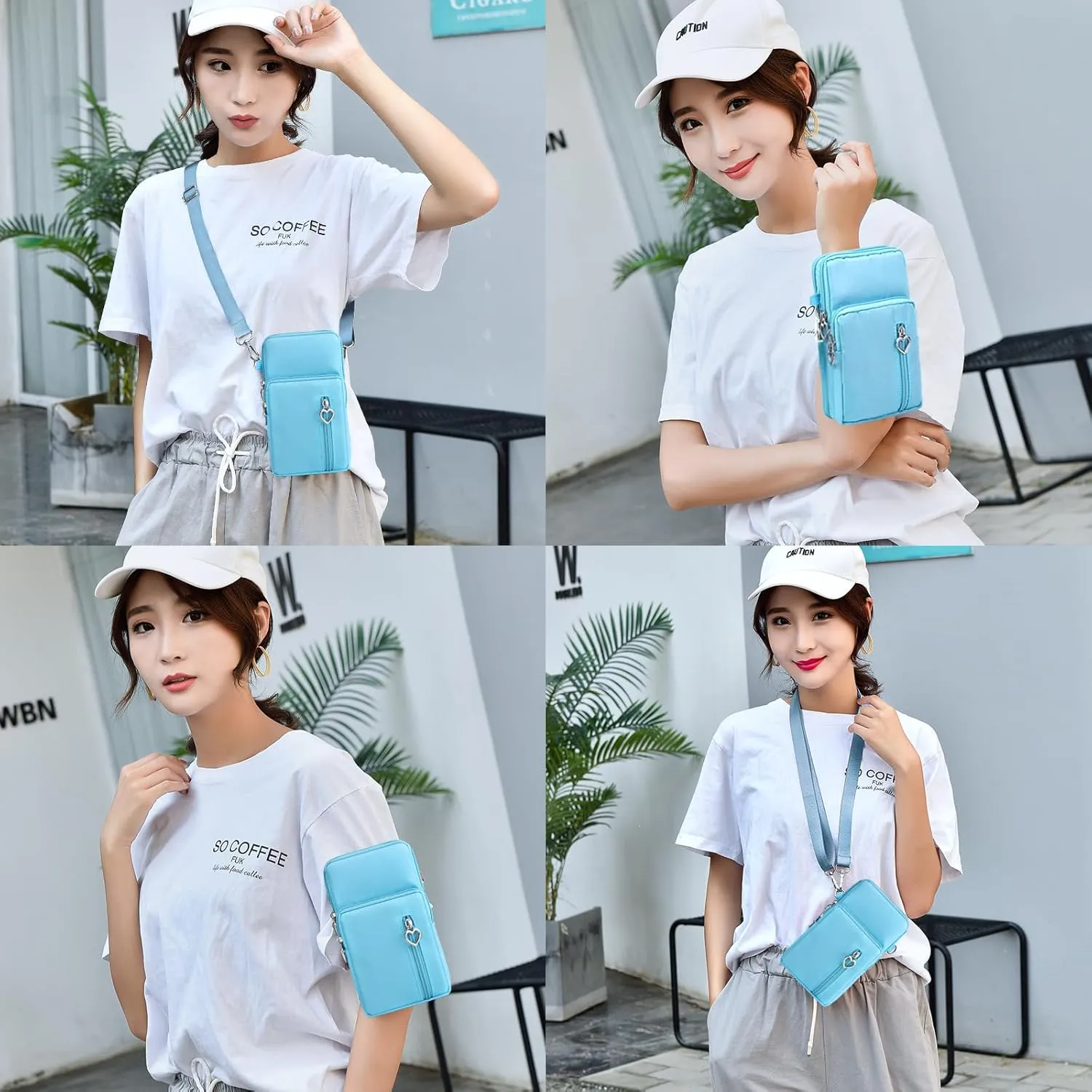 BIAOTIE Lightweight Small Crossbody bags Cell Phone Purses Travel Pouch Shoulder Bag for Women