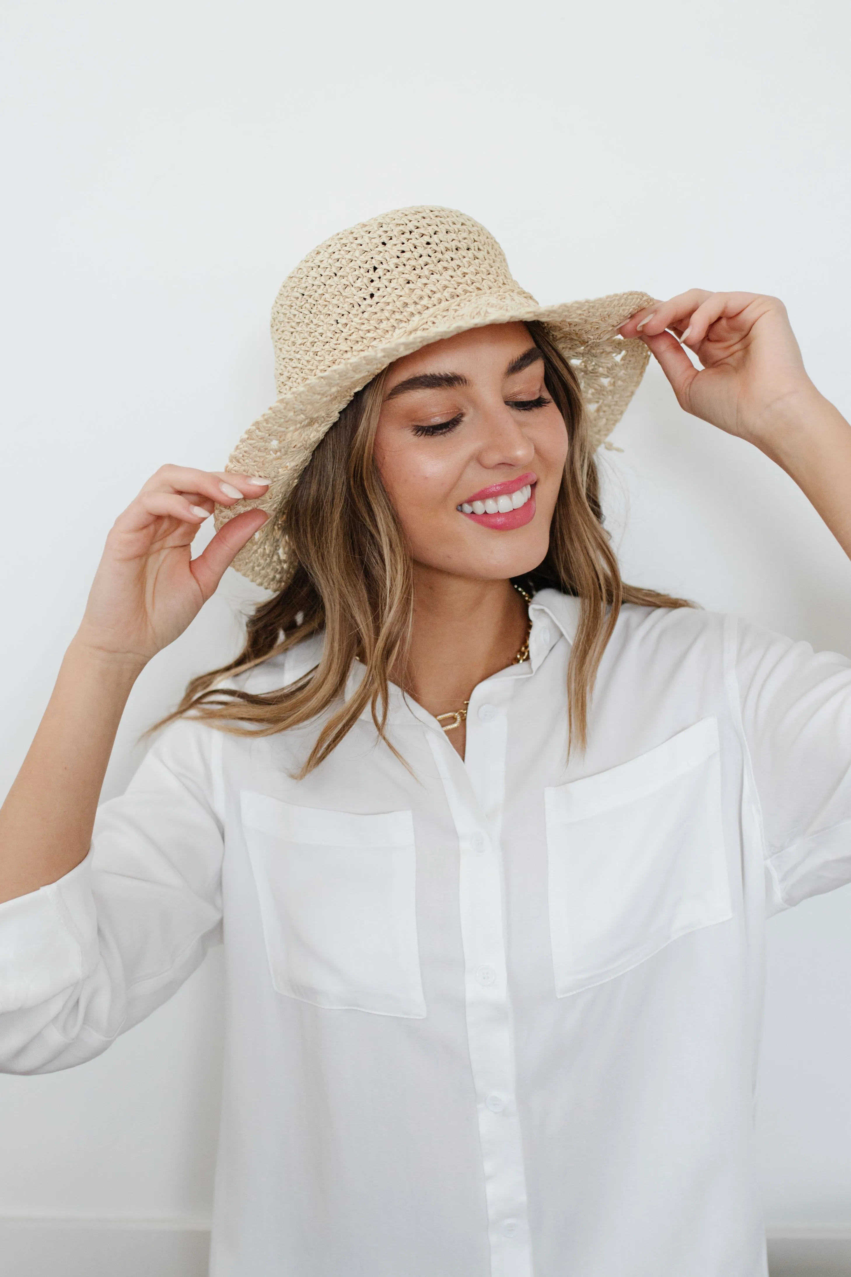 Braided Bow Straw Hat
