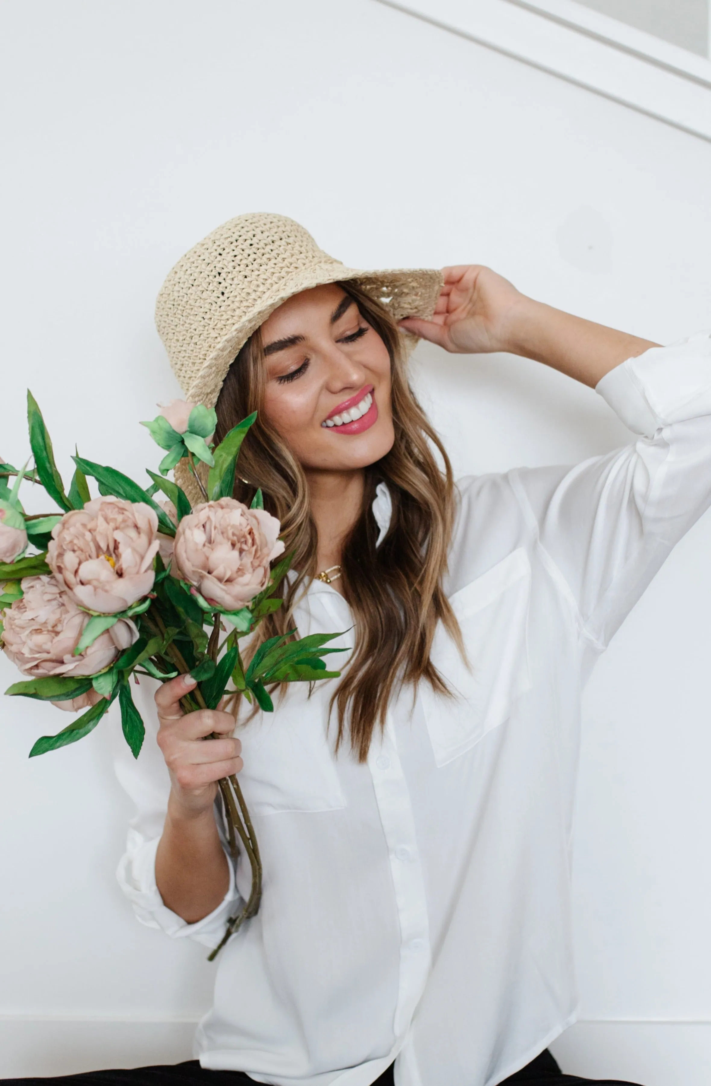 Braided Bow Straw Hat