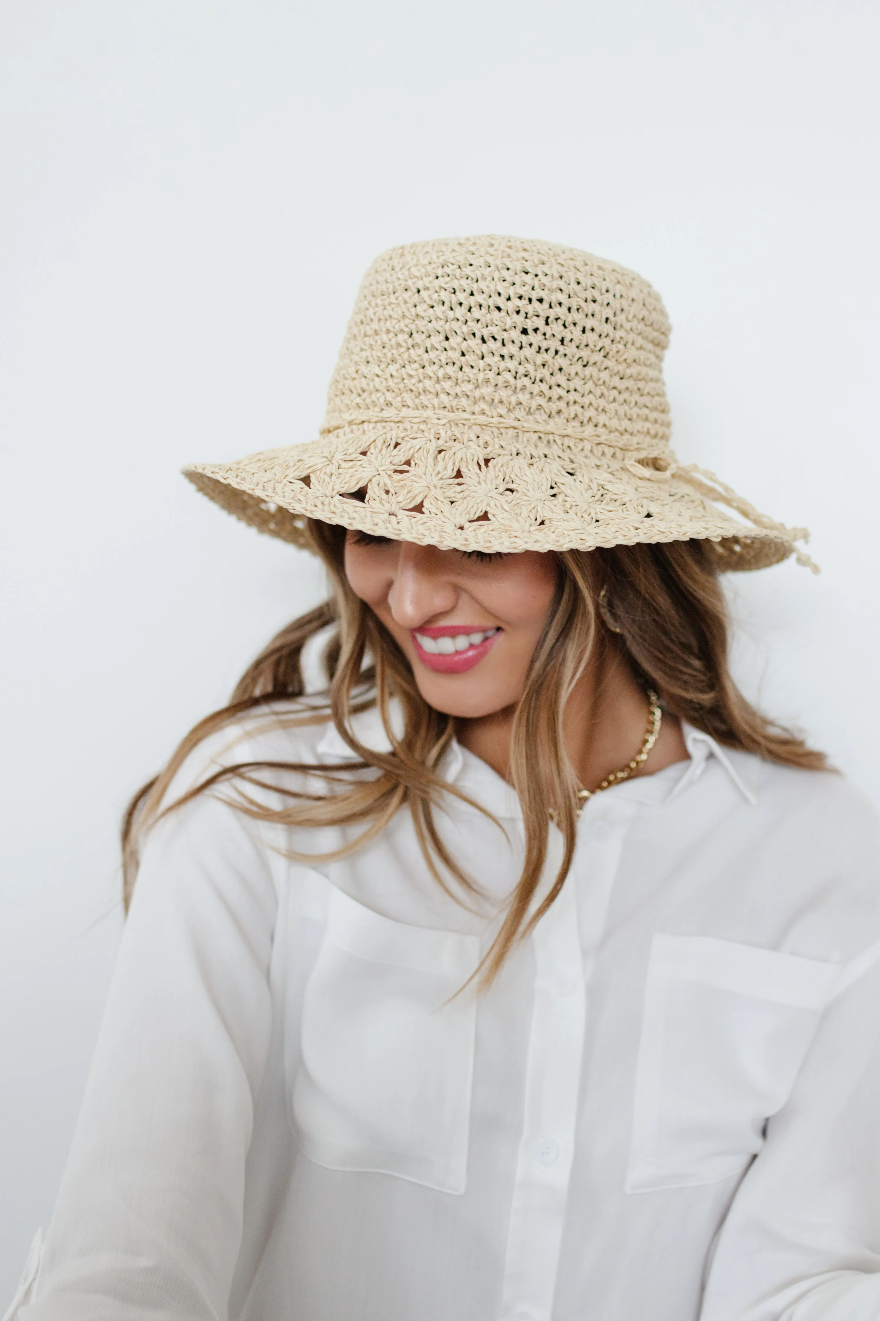 Braided Bow Straw Hat