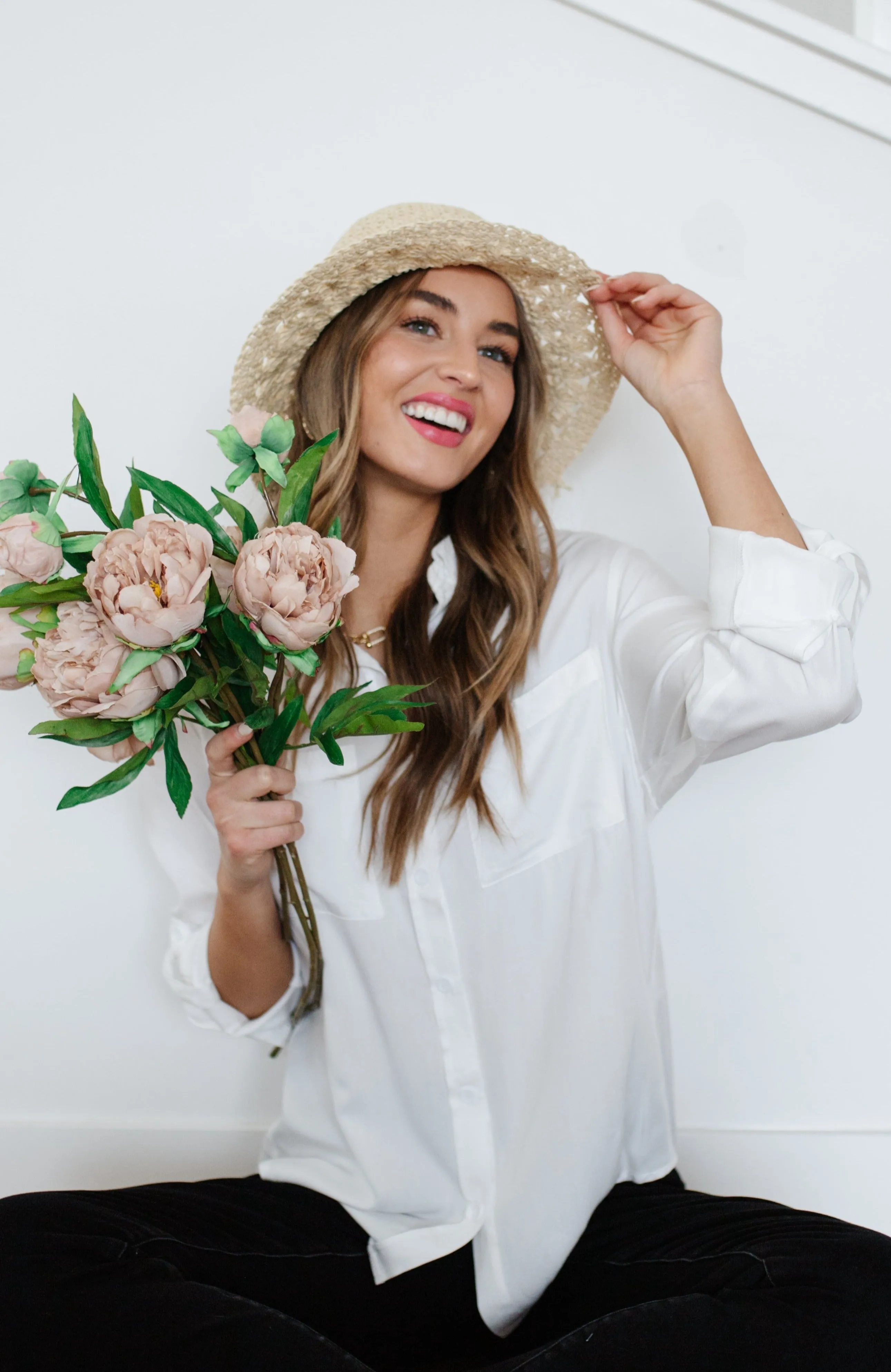 Braided Bow Straw Hat