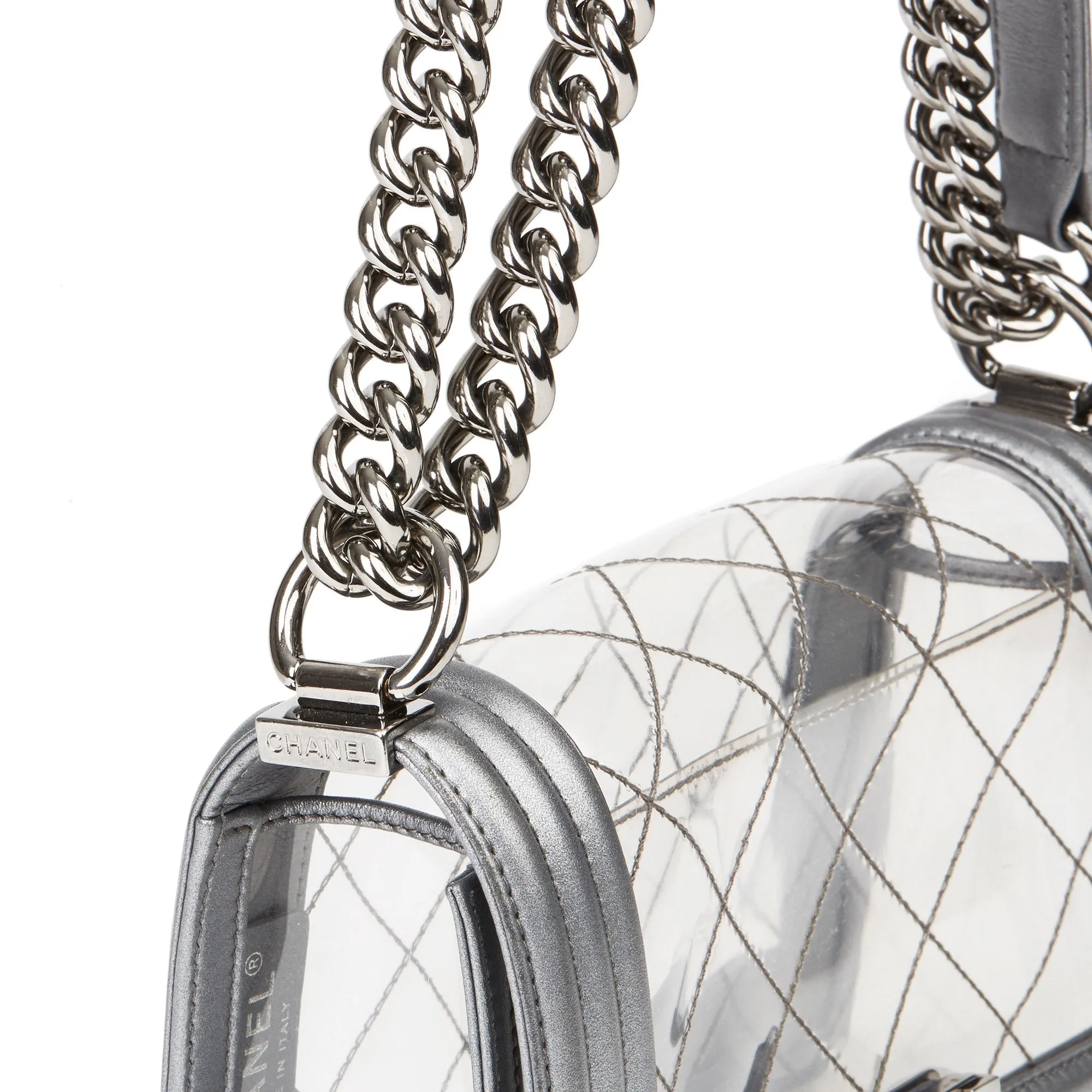 CHANEL SMALL TRANSPARENT BOY BAG