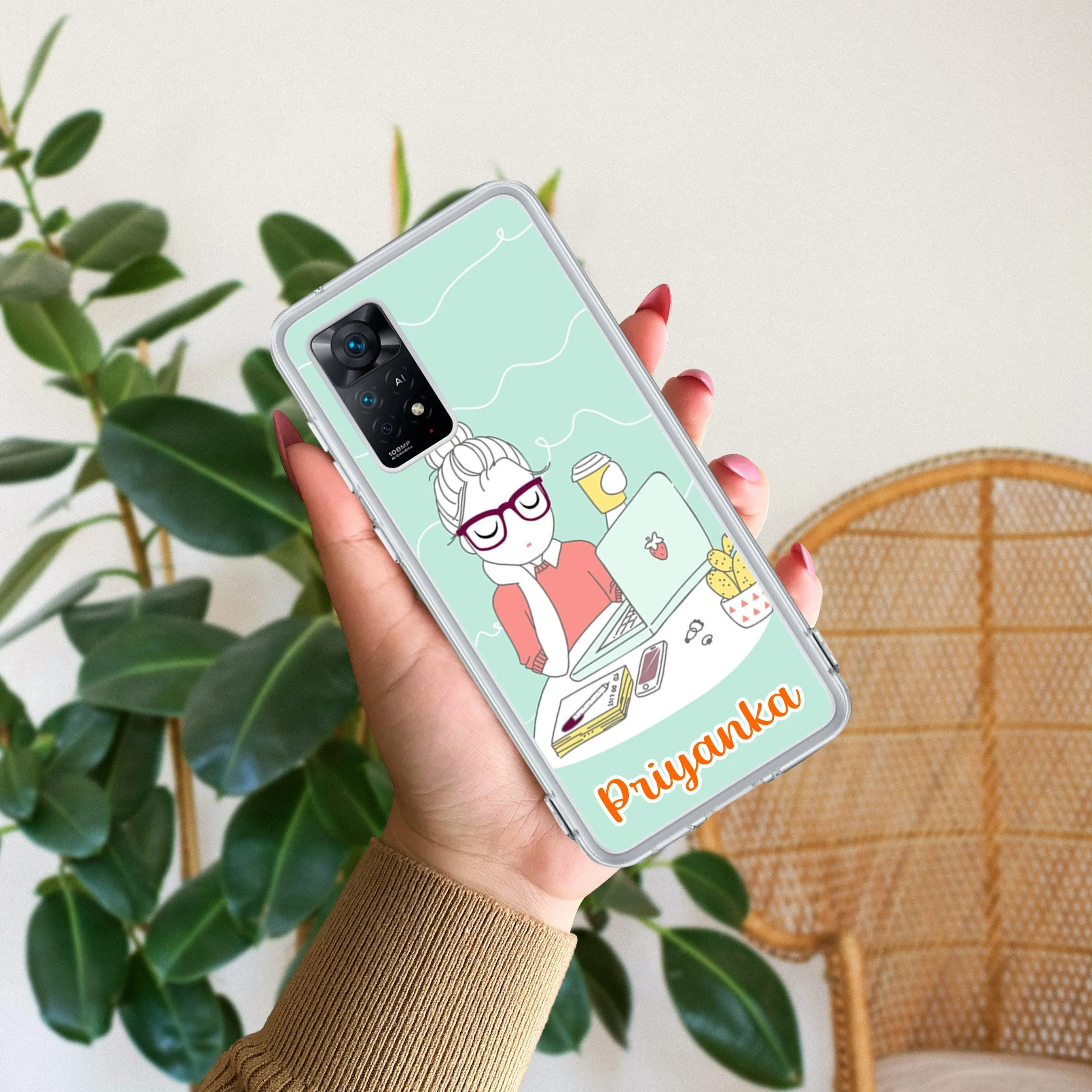 Creator Girl Customize Transparent Silicon Case For Redmi/Xiaomi