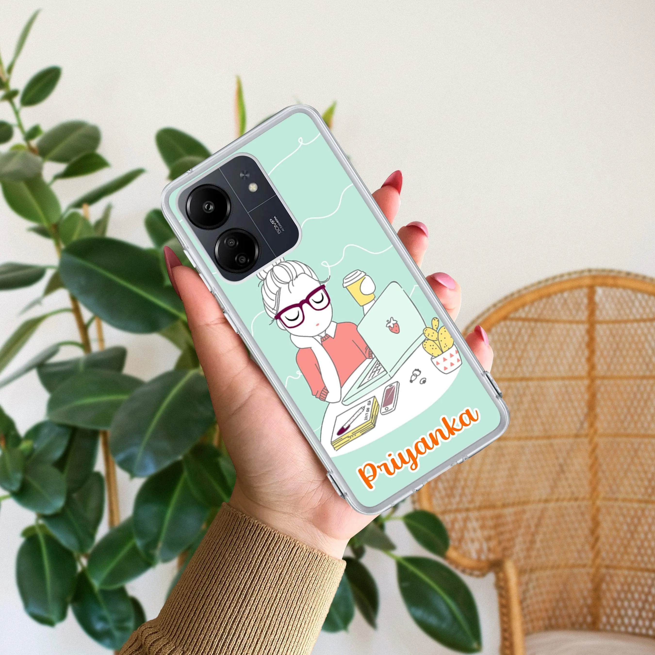 Creator Girl Customize Transparent Silicon Case For Redmi/Xiaomi