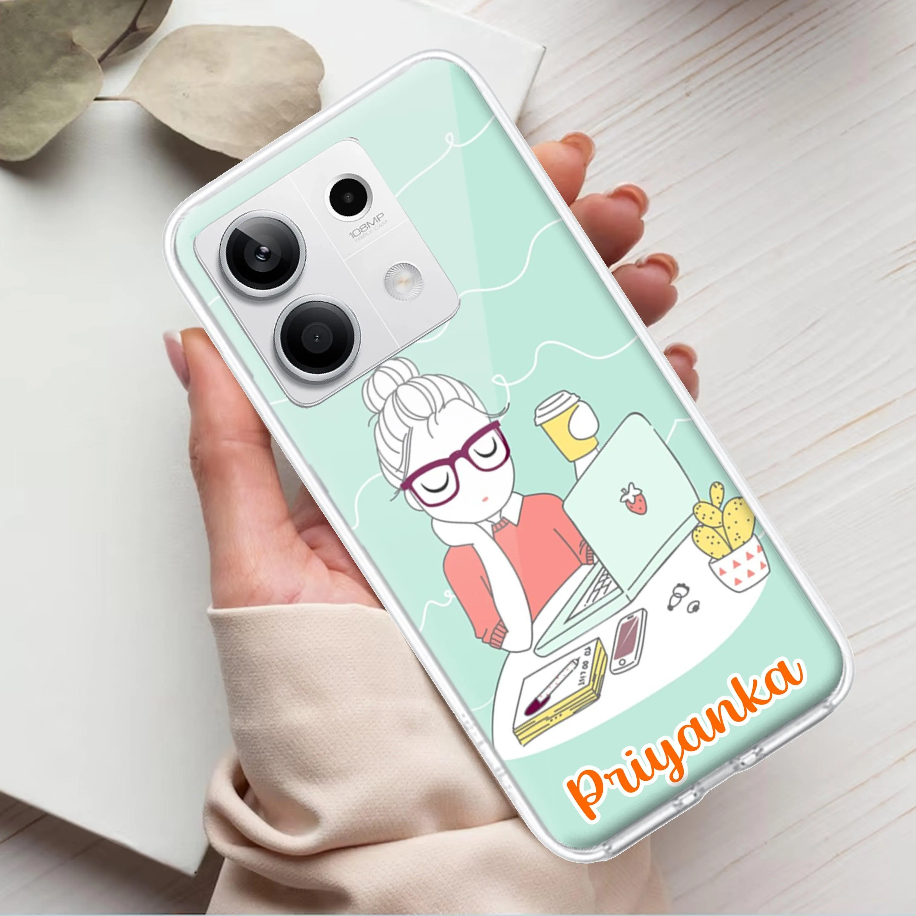 Creator Girl Customize Transparent Silicon Case For Redmi/Xiaomi