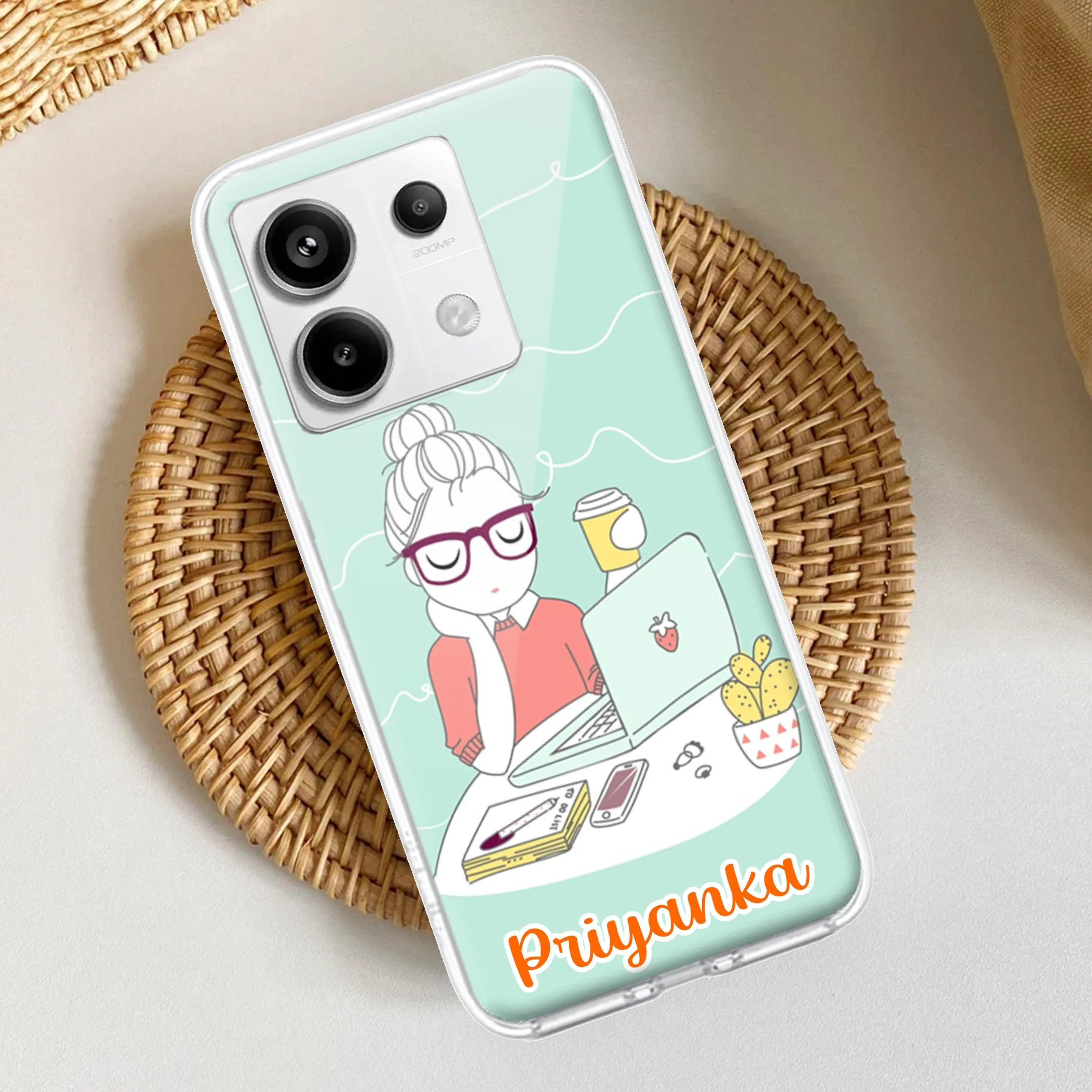 Creator Girl Customize Transparent Silicon Case For Redmi/Xiaomi