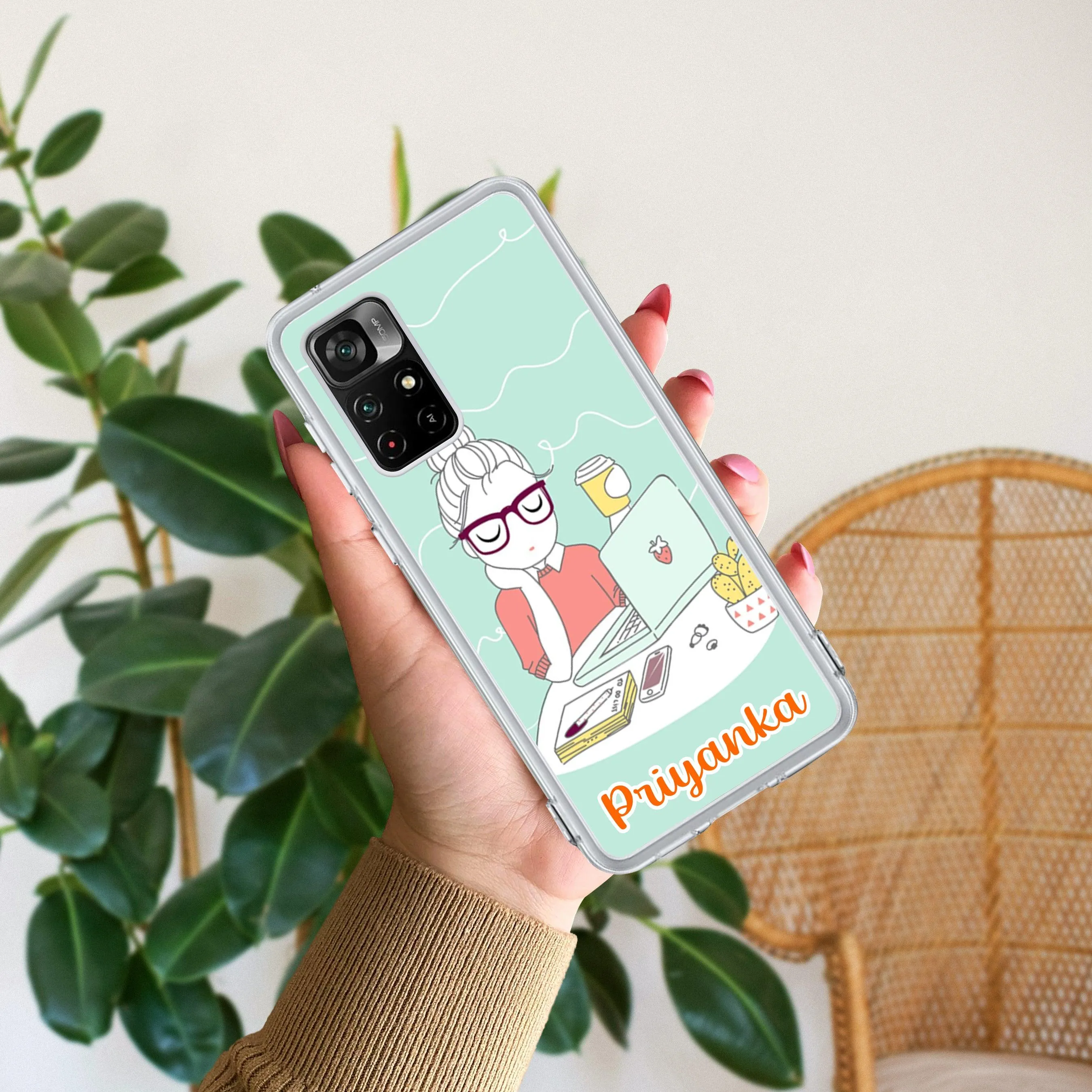 Creator Girl Customize Transparent Silicon Case For Redmi/Xiaomi