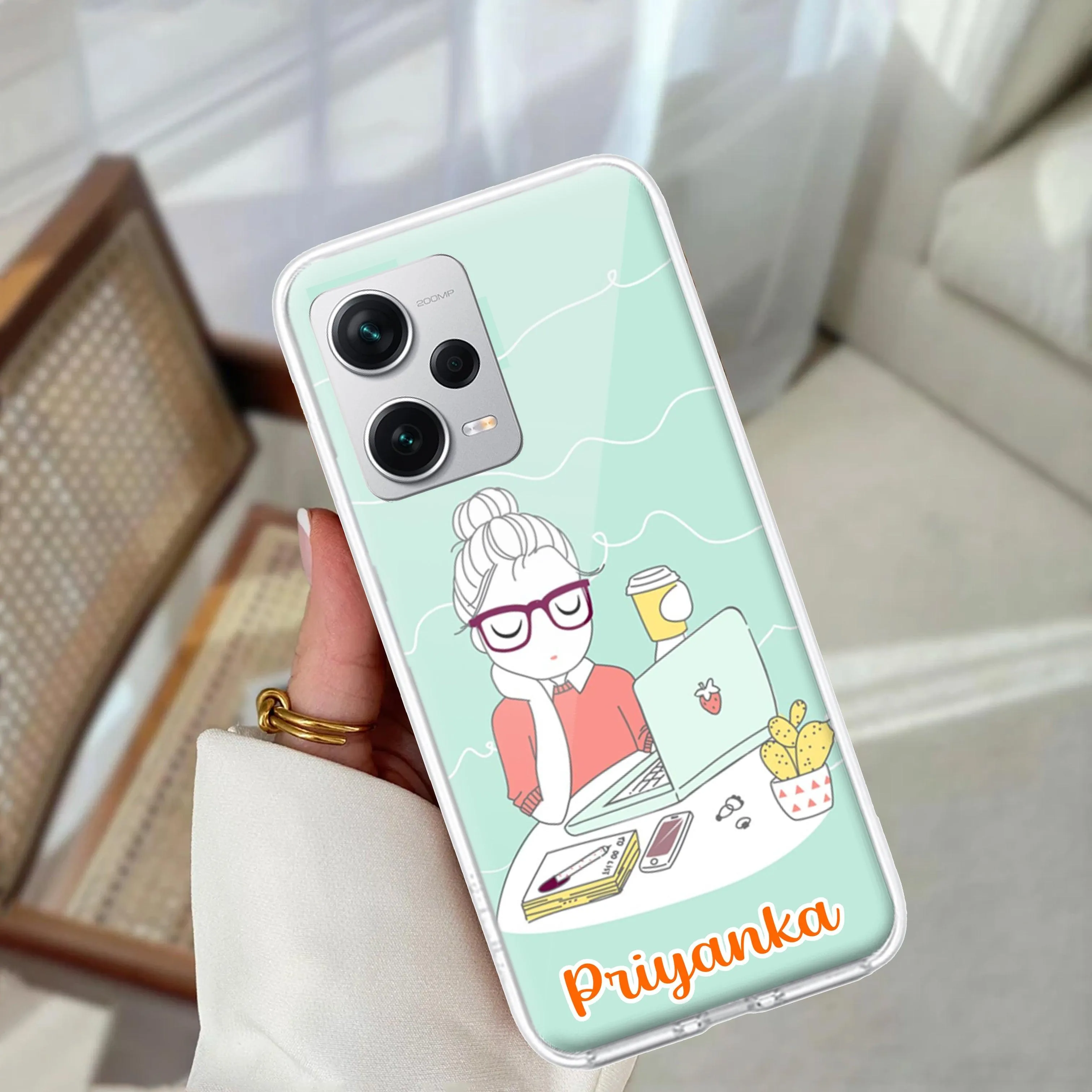 Creator Girl Customize Transparent Silicon Case For Redmi/Xiaomi