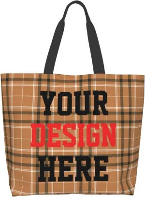 Custom Tote Bags Custom Bags With You Team Logo Text Picture Travel Business Shopping Women Teacher Personalized Shoulder Bag