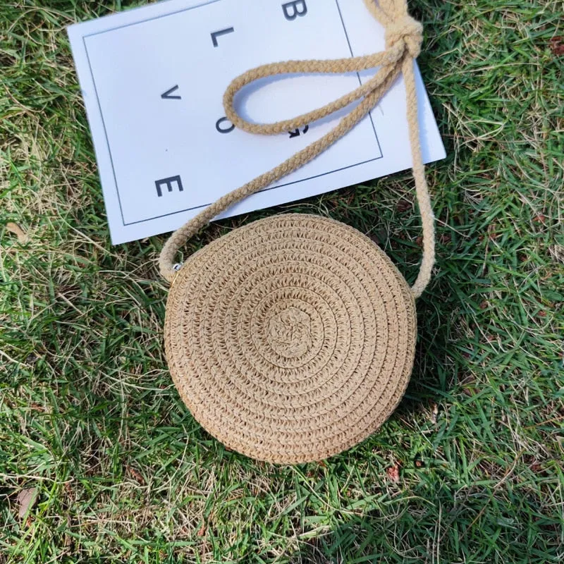 Cute Mini Flower Straw Bags