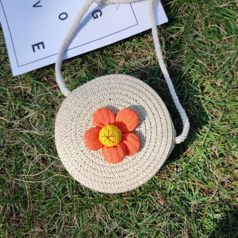 Cute Mini Flower Straw Bags