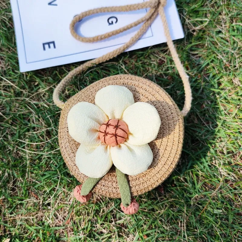 Cute Mini Flower Straw Bags