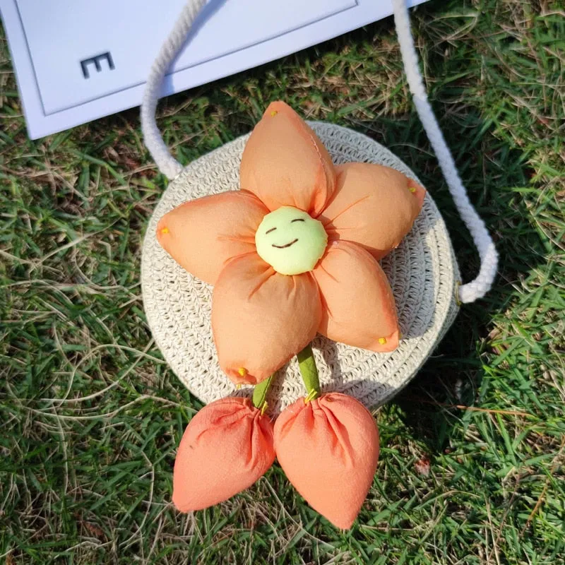 Cute Mini Flower Straw Bags
