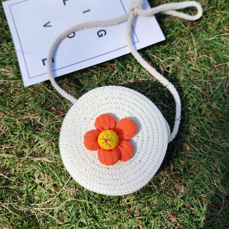 Cute Mini Flower Straw Bags
