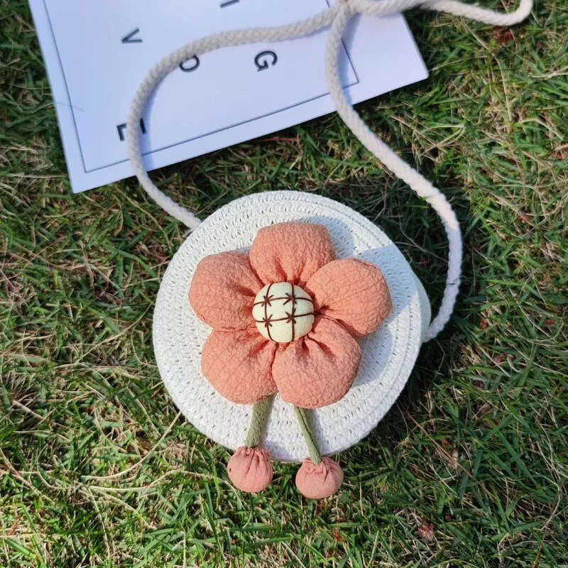 Cute Mini Flower Straw Bags