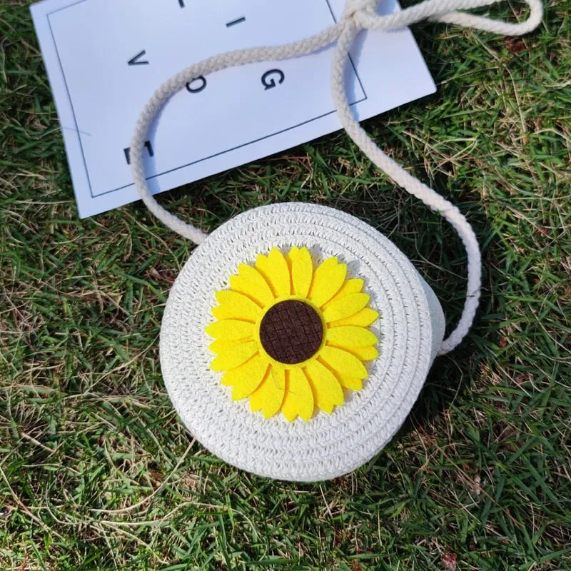 Cute Mini Flower Straw Bags