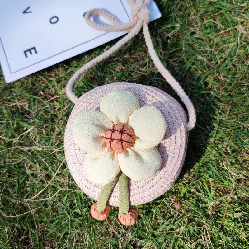 Cute Mini Flower Straw Bags