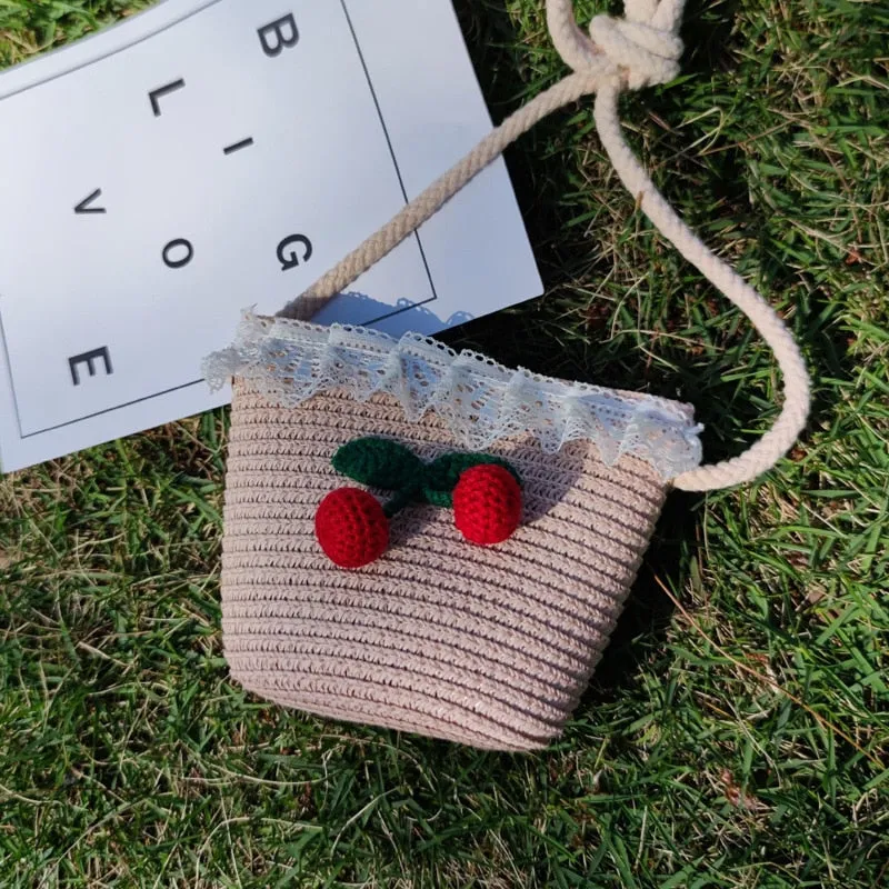 Cute Mini Flower Straw Bags