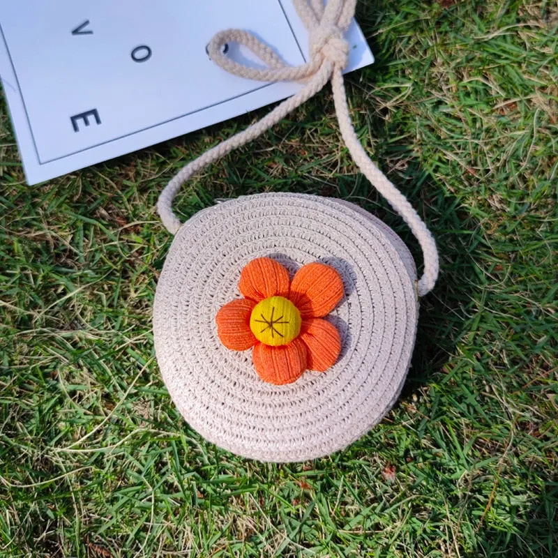 Cute Mini Flower Straw Bags