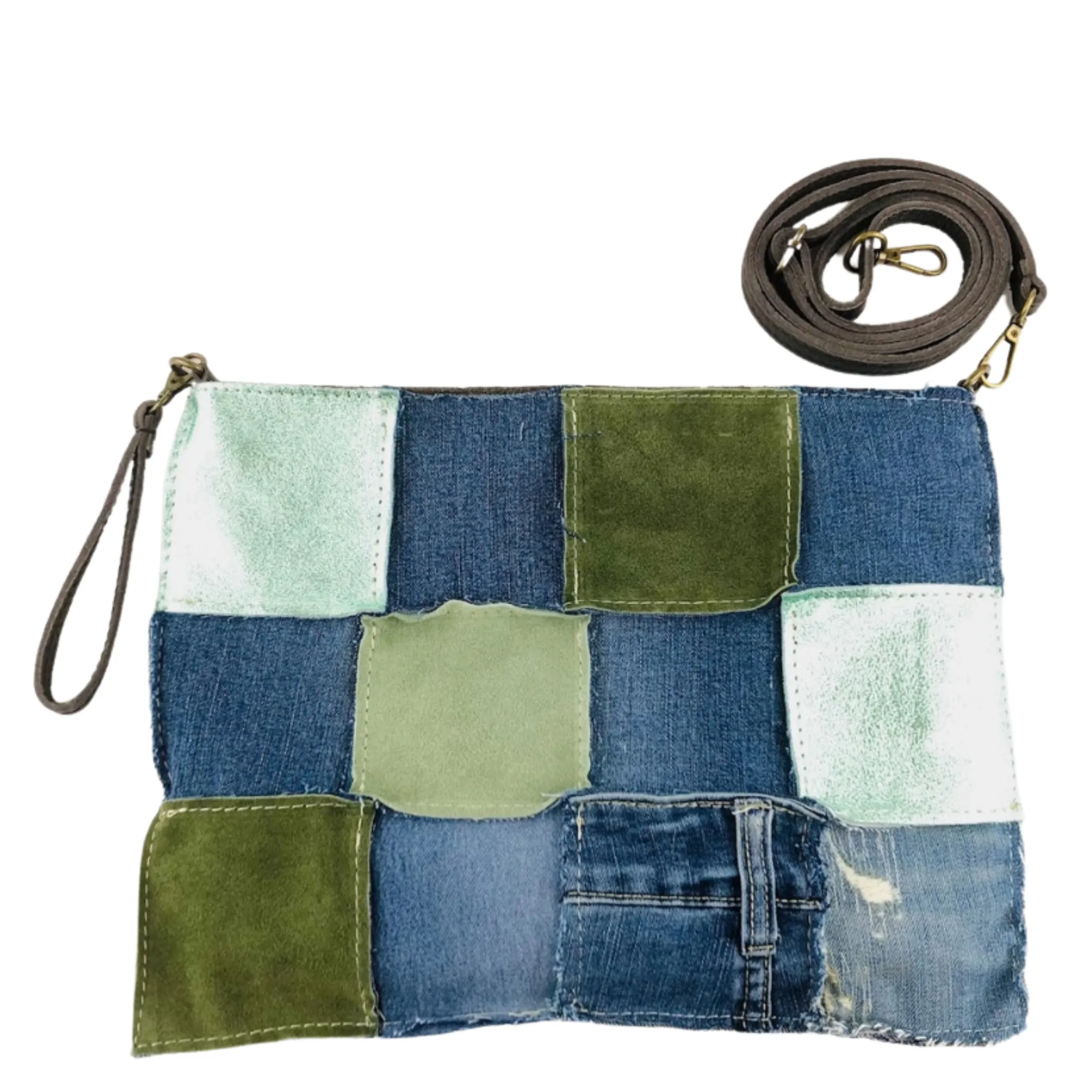 Danya Boho Patch Color Maxi Pochette Bag