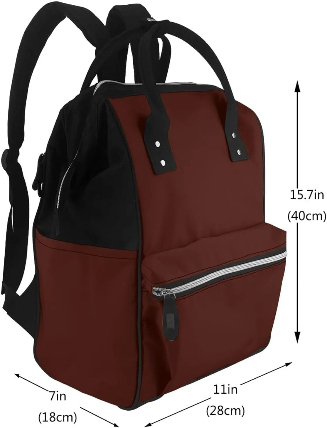 Diaper Bag Backpack For Women, Black Bean Waterproof Multifunction Travel Pack Maternity Baby Changing Bags, Nappy Baby Bags With Multi-Function For Baby