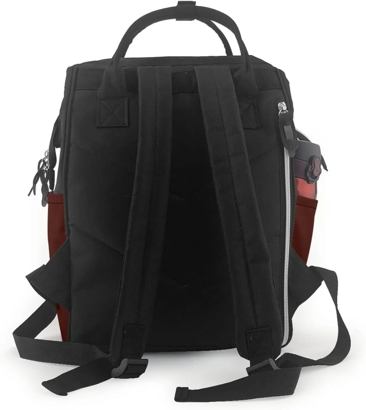 Diaper Bag Backpack For Women, Black Bean Waterproof Multifunction Travel Pack Maternity Baby Changing Bags, Nappy Baby Bags With Multi-Function For Baby