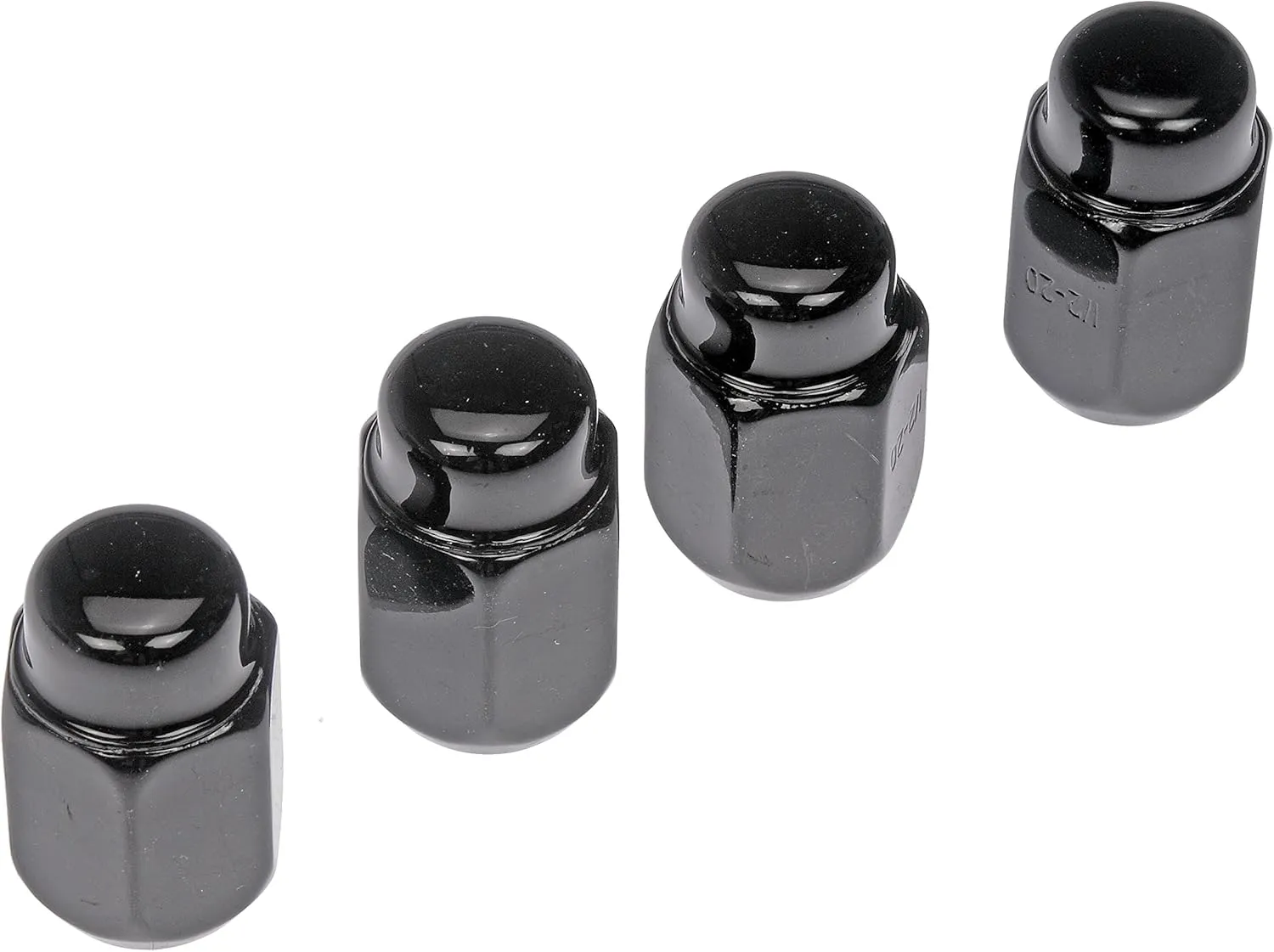 Dorman 711-211 Wheel Nut Black Chrome Acorn 2-Pc 1/2-20 Compatible with Select Models, 4 Pack