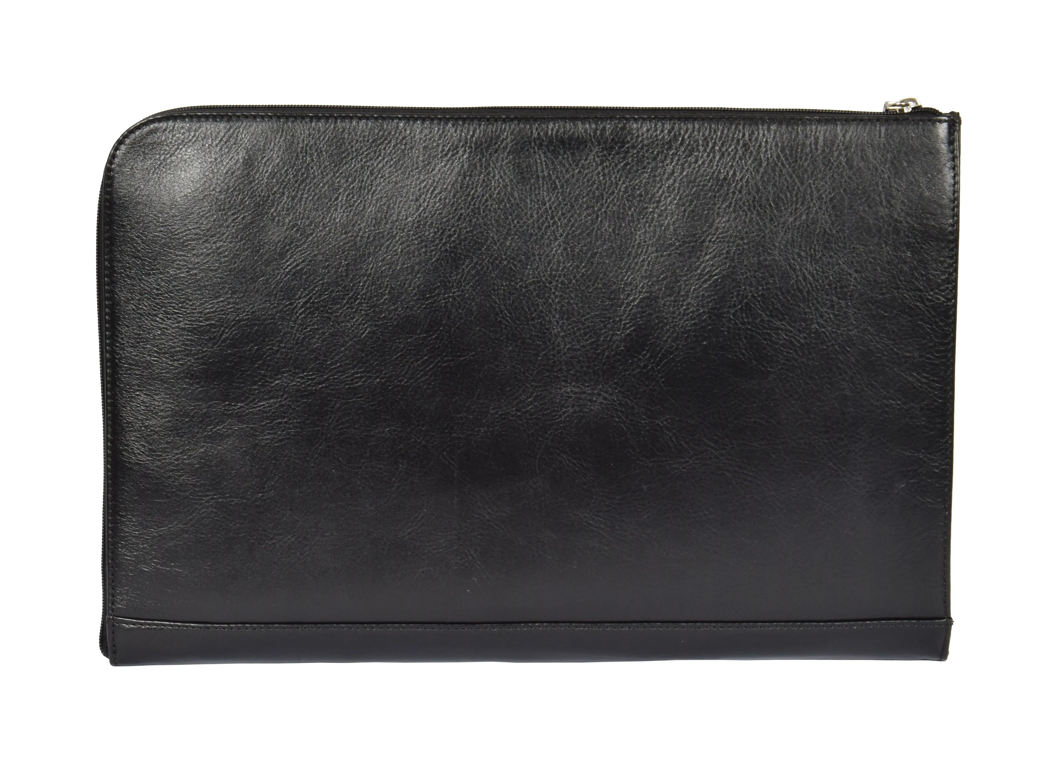 DR370 Real Leather Portfolio Case Black