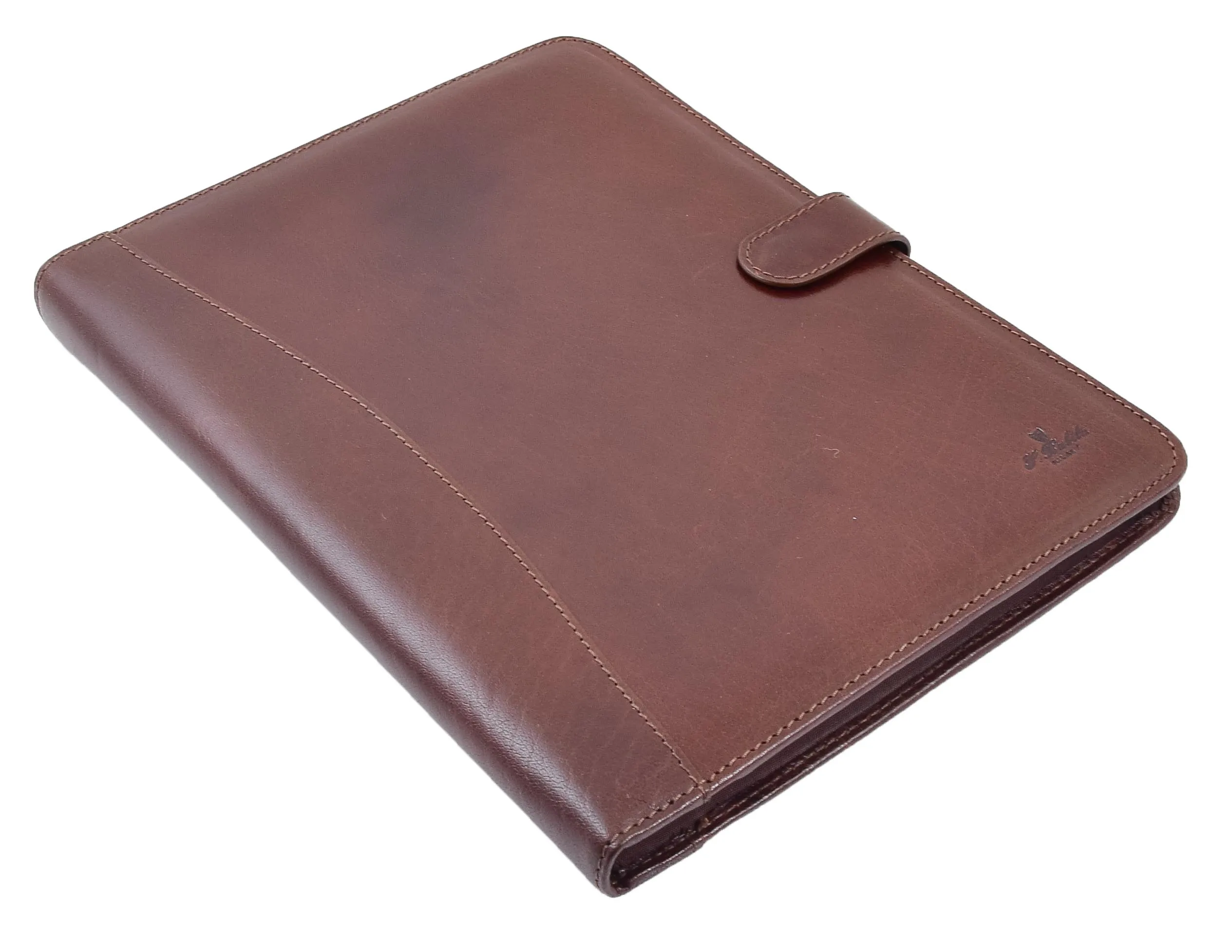 DR481 Genuine Leather Portfolio Case A4 Size Brown