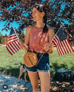 Eco Chic Brown Round Sling Bag