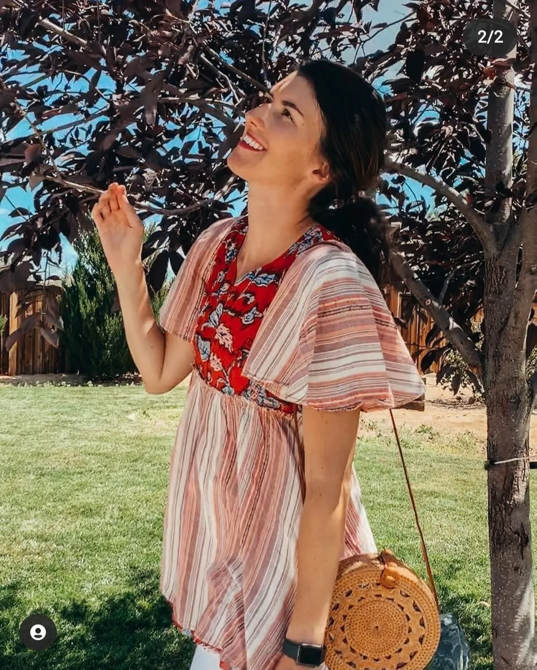 Eco Chic Brown Round Sling Bag