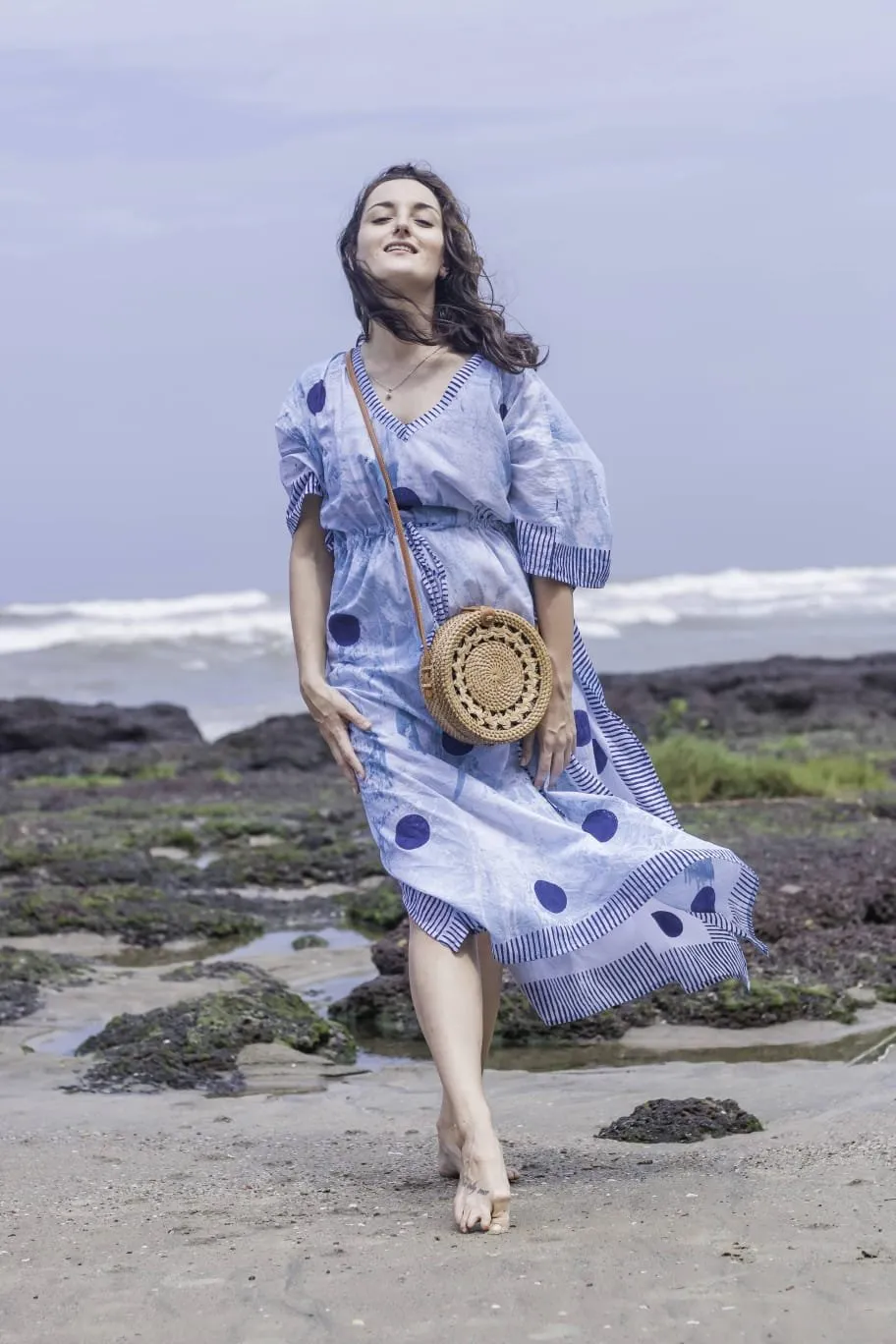 Eco Chic Brown Round Sling Bag