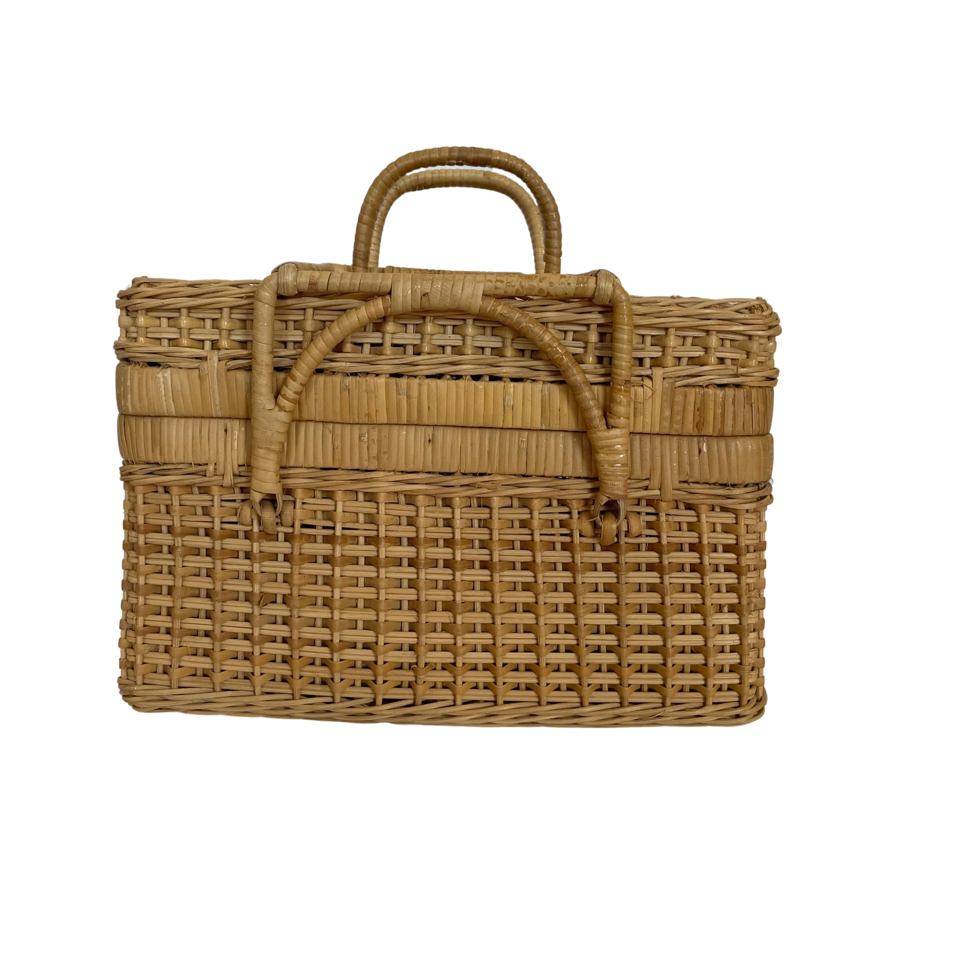 Folding Wicker Basket