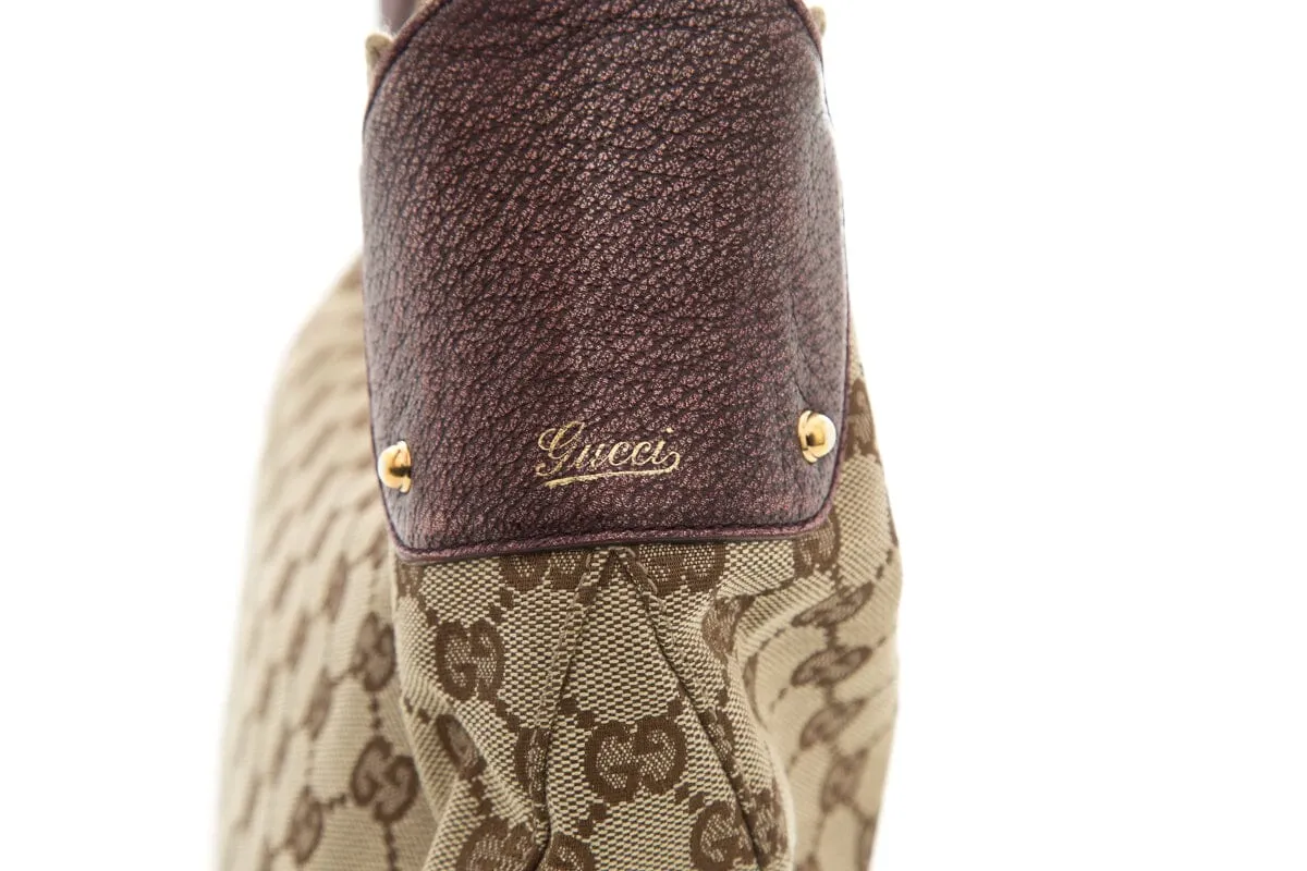 Gucci Tom Ford Era Vintage Monogram Crescent Shape Handbag