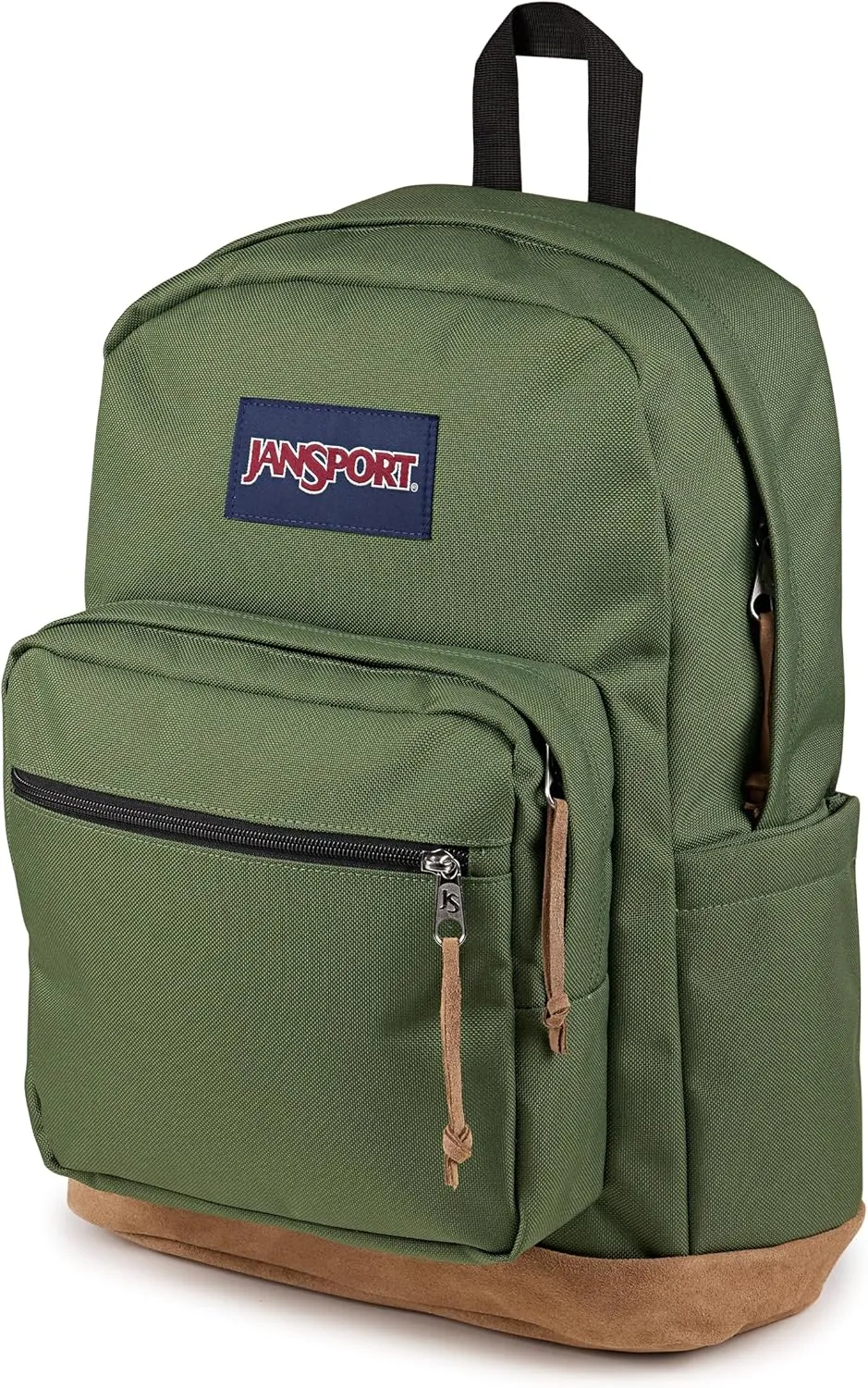 JanSport Right Pack Premium Backpack - Durable Daypack with Padded 15" Laptop Sleeve, Spacious Main Compartment & Integrated Water Bottle Pocket, Cargo Green