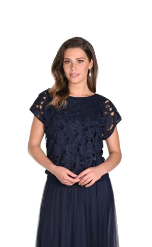 Laser cut Floral Sleeveless Top