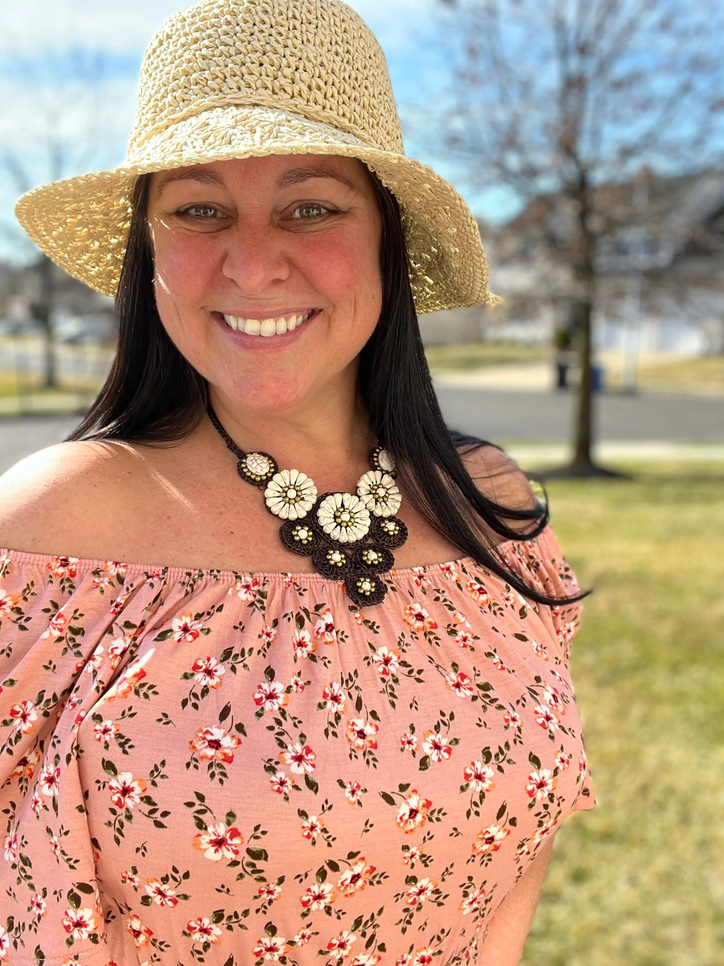 LAST ONE Braided Bow Straw Hat