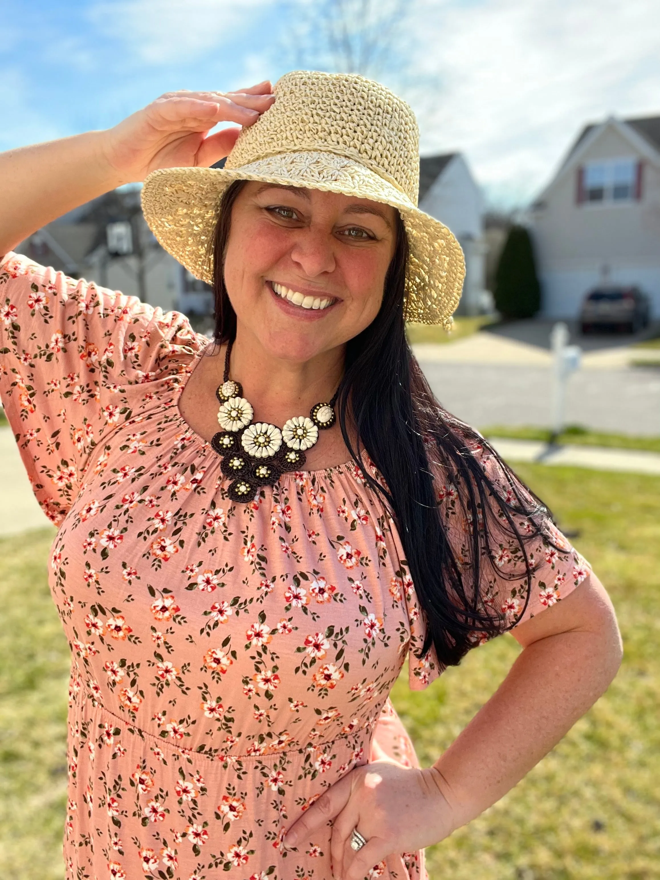 LAST ONE Braided Bow Straw Hat