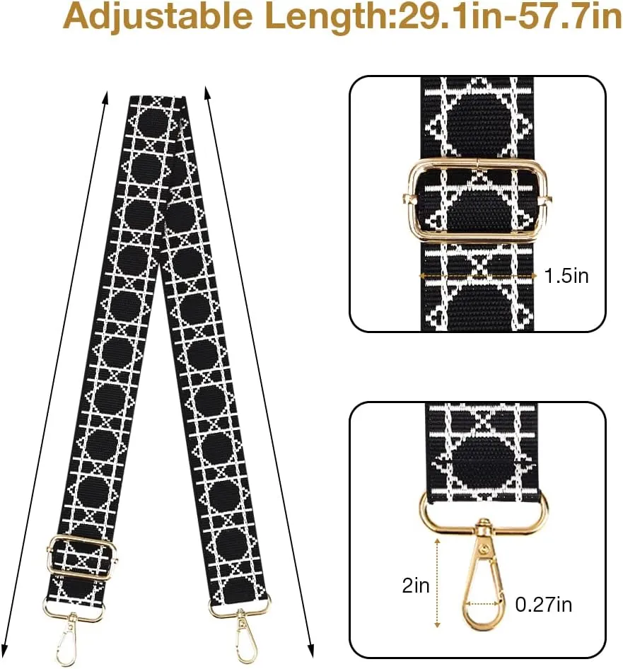 Lekesky Purse Strap Replacement Crossbody Purse Strap for Women