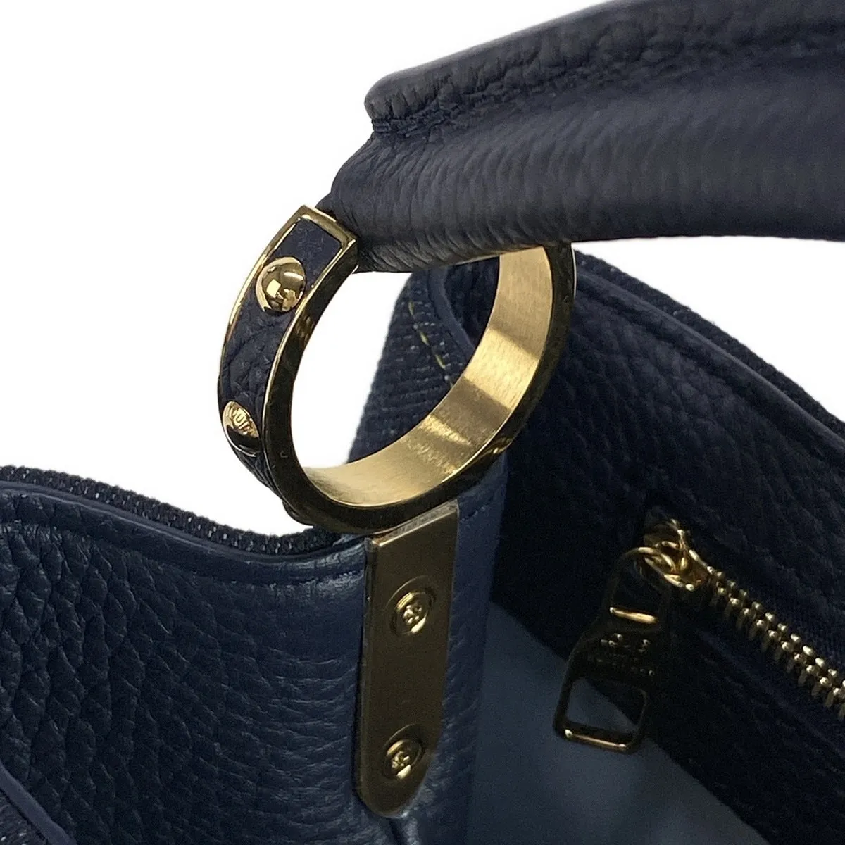 Louis Vuitton BB Capucines denim bag