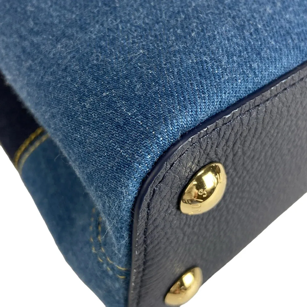 Louis Vuitton BB Capucines denim bag