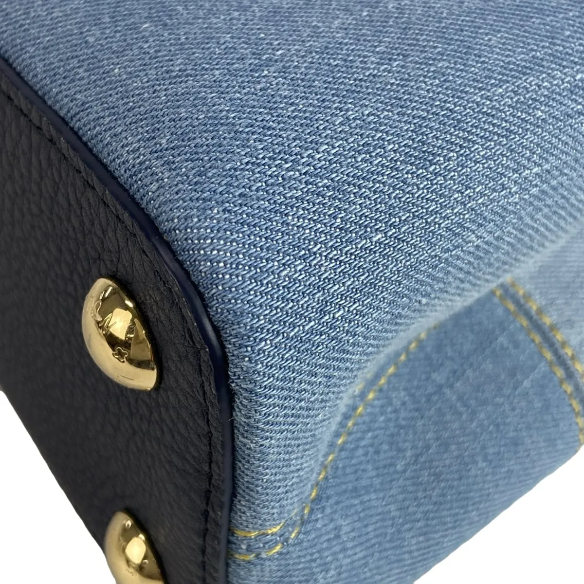 Louis Vuitton BB Capucines denim bag