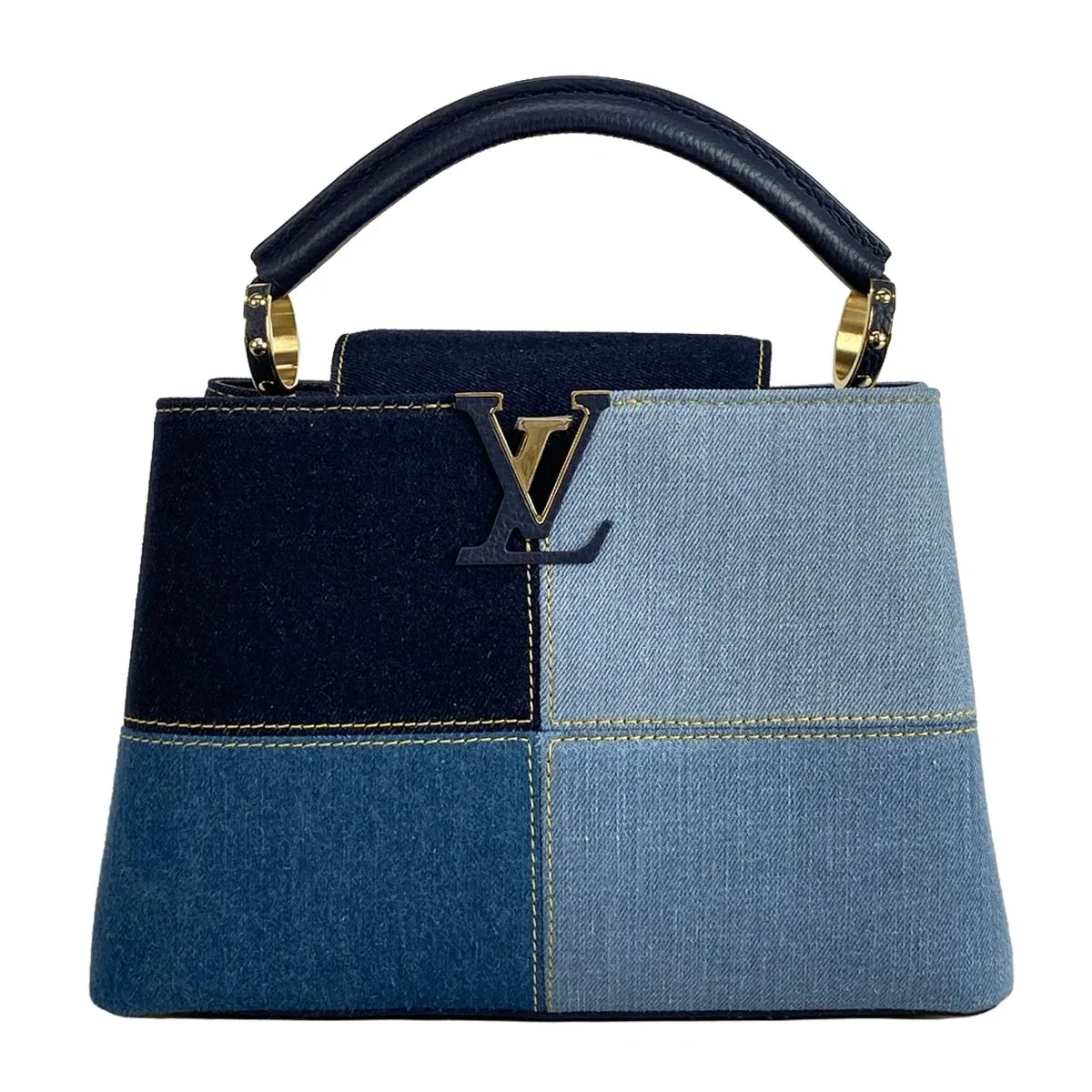 Louis Vuitton BB Capucines denim bag
