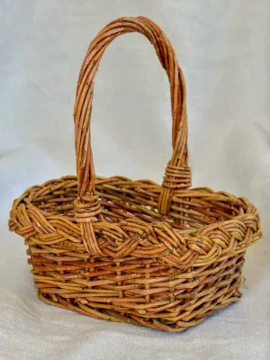 Petite vintage woven basket