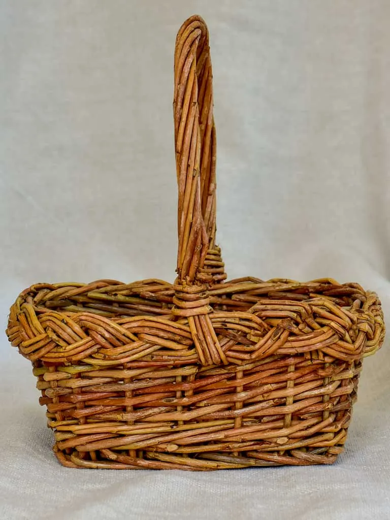 Petite vintage woven basket